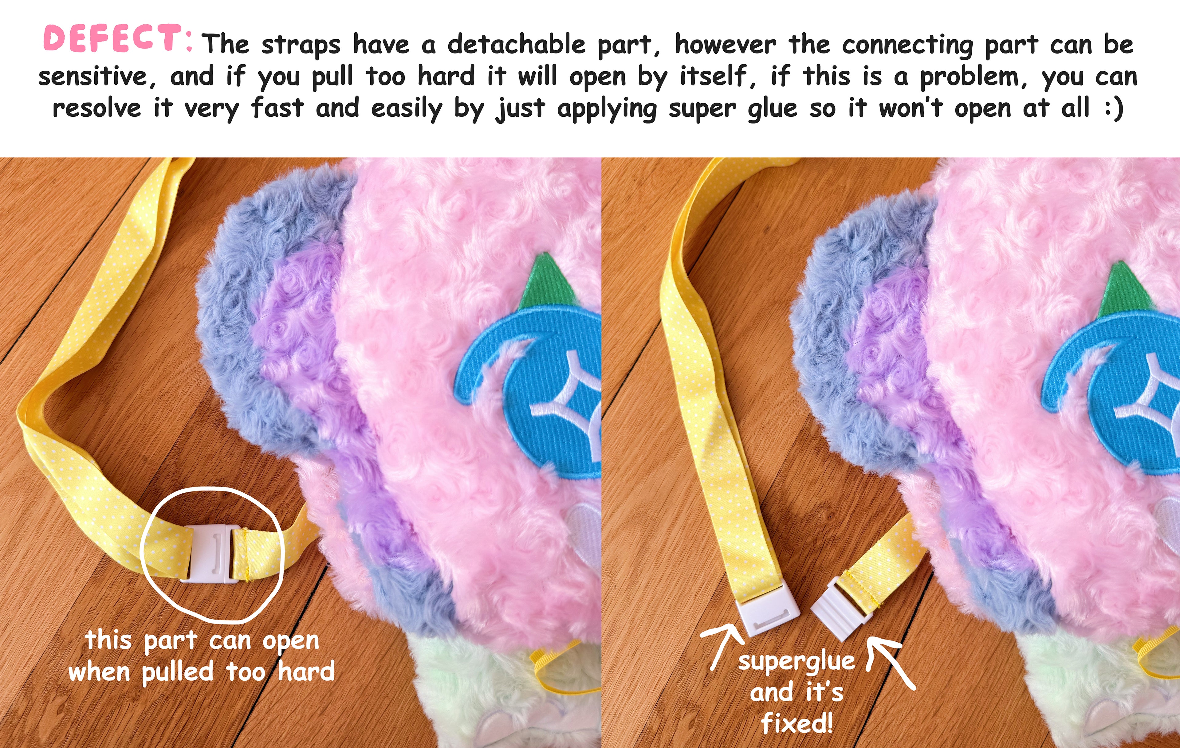 Sweet Elephant Plush Backpack! - GRADE B