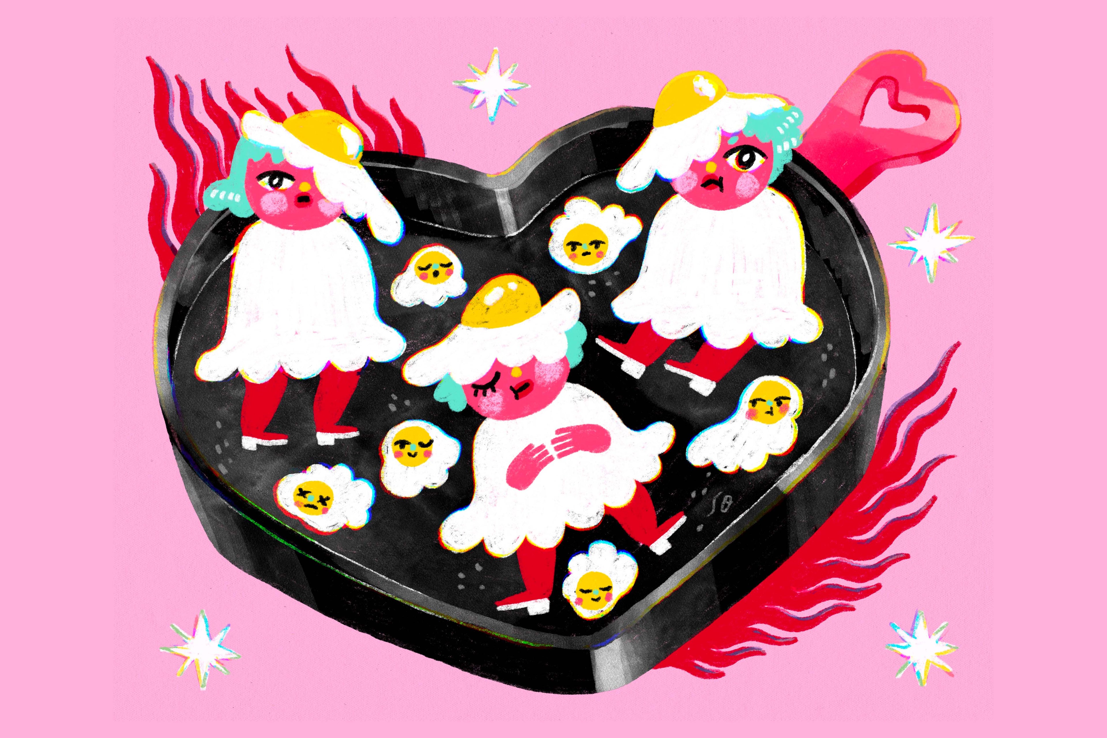 Fried Egg Pals - Postcard