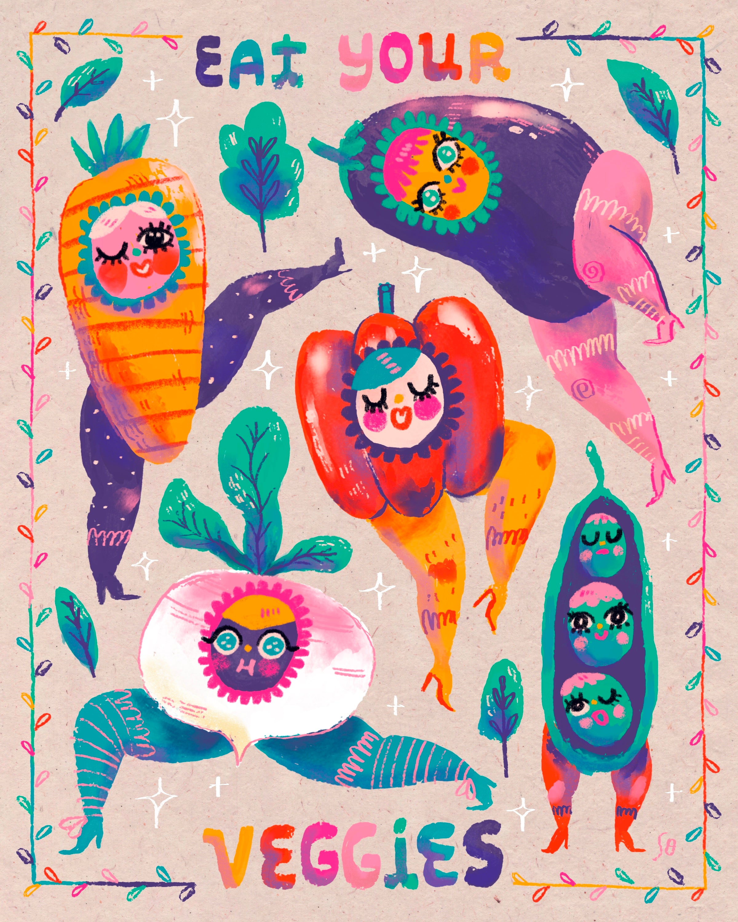 Eat Ur Veggies - Print