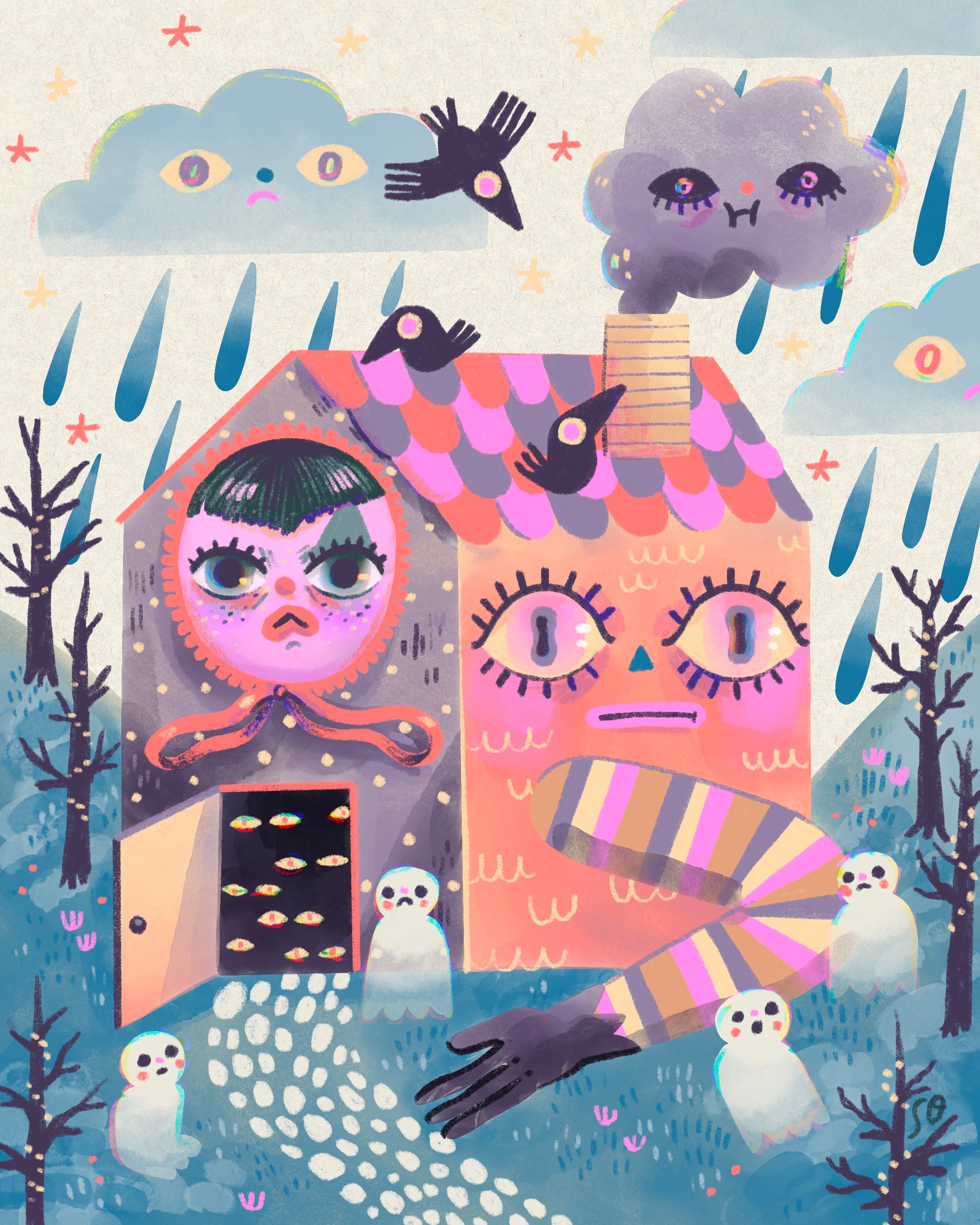 Haunted House - Print