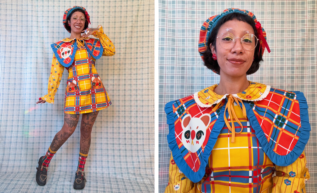 Beary Plaid! Dress