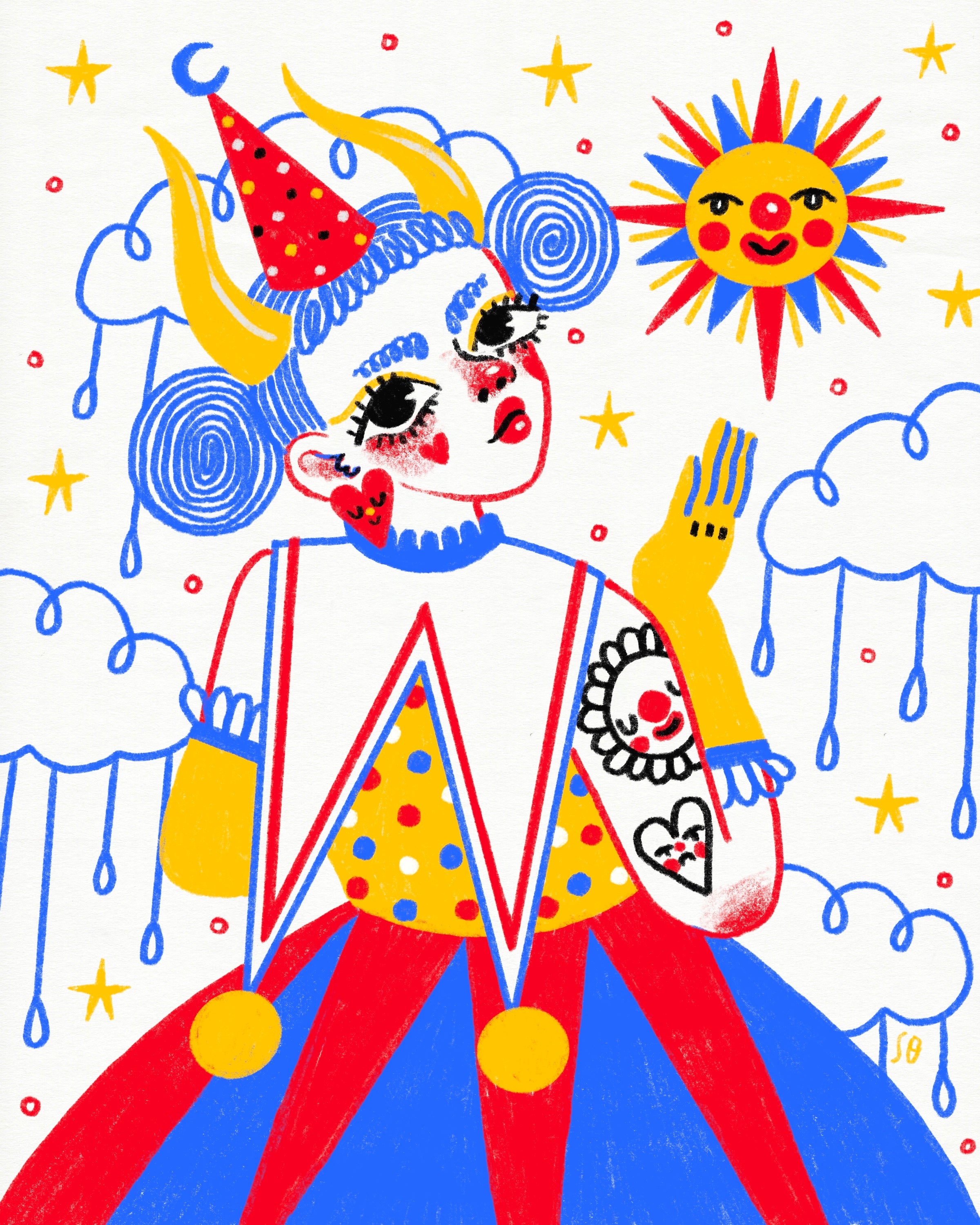 Sun and Friend - Print