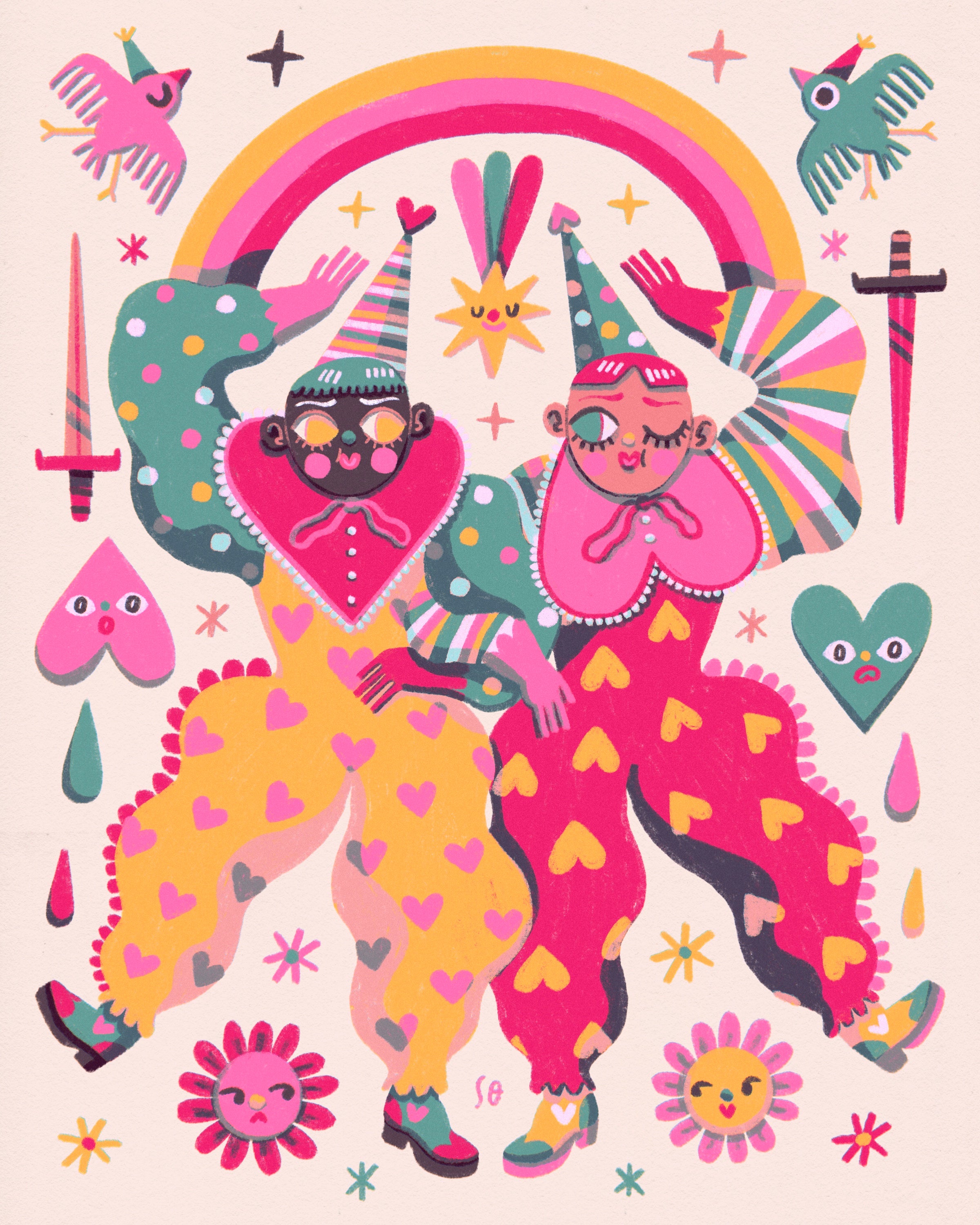 Clown Twins - Print