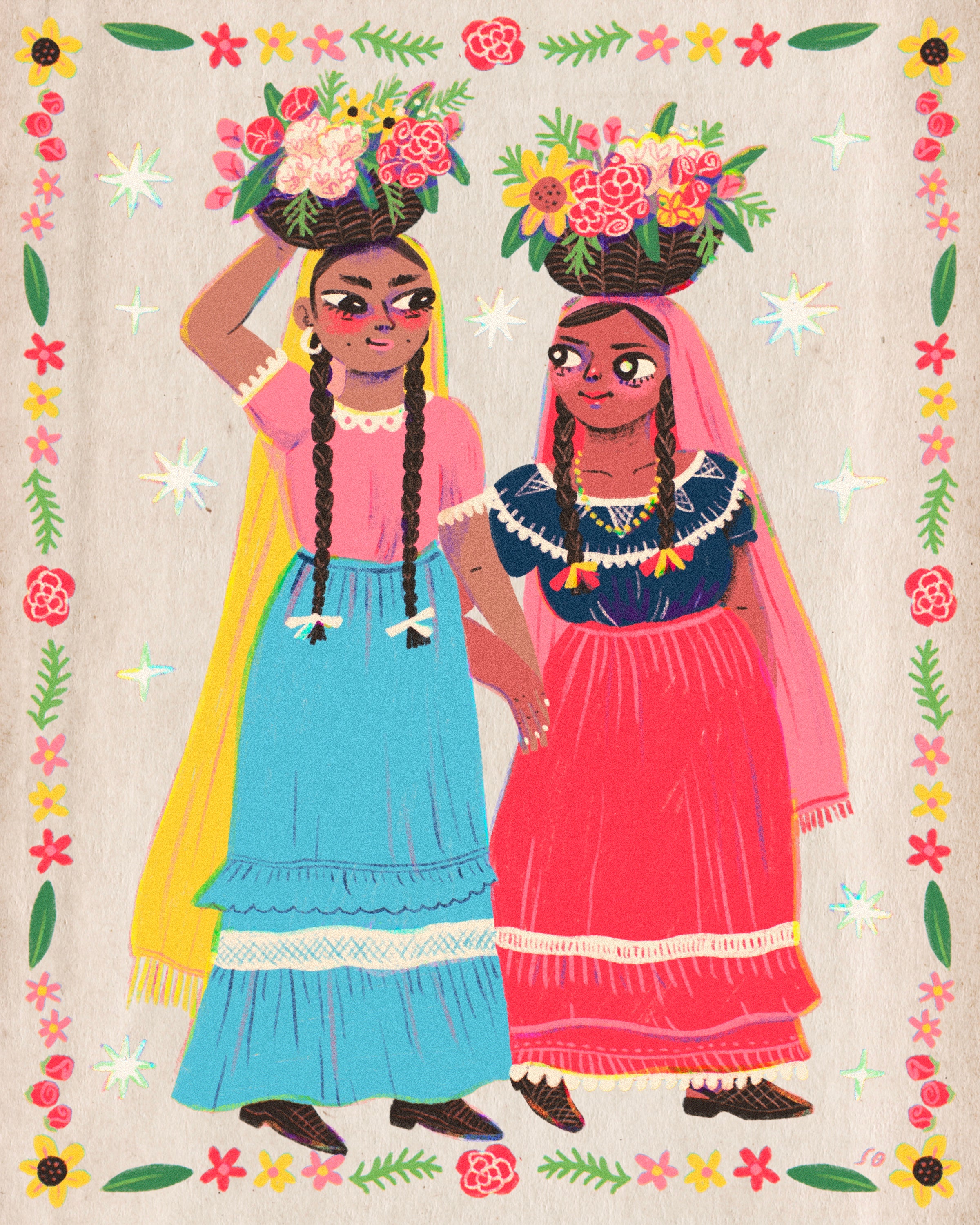 Flower Sellers - Print