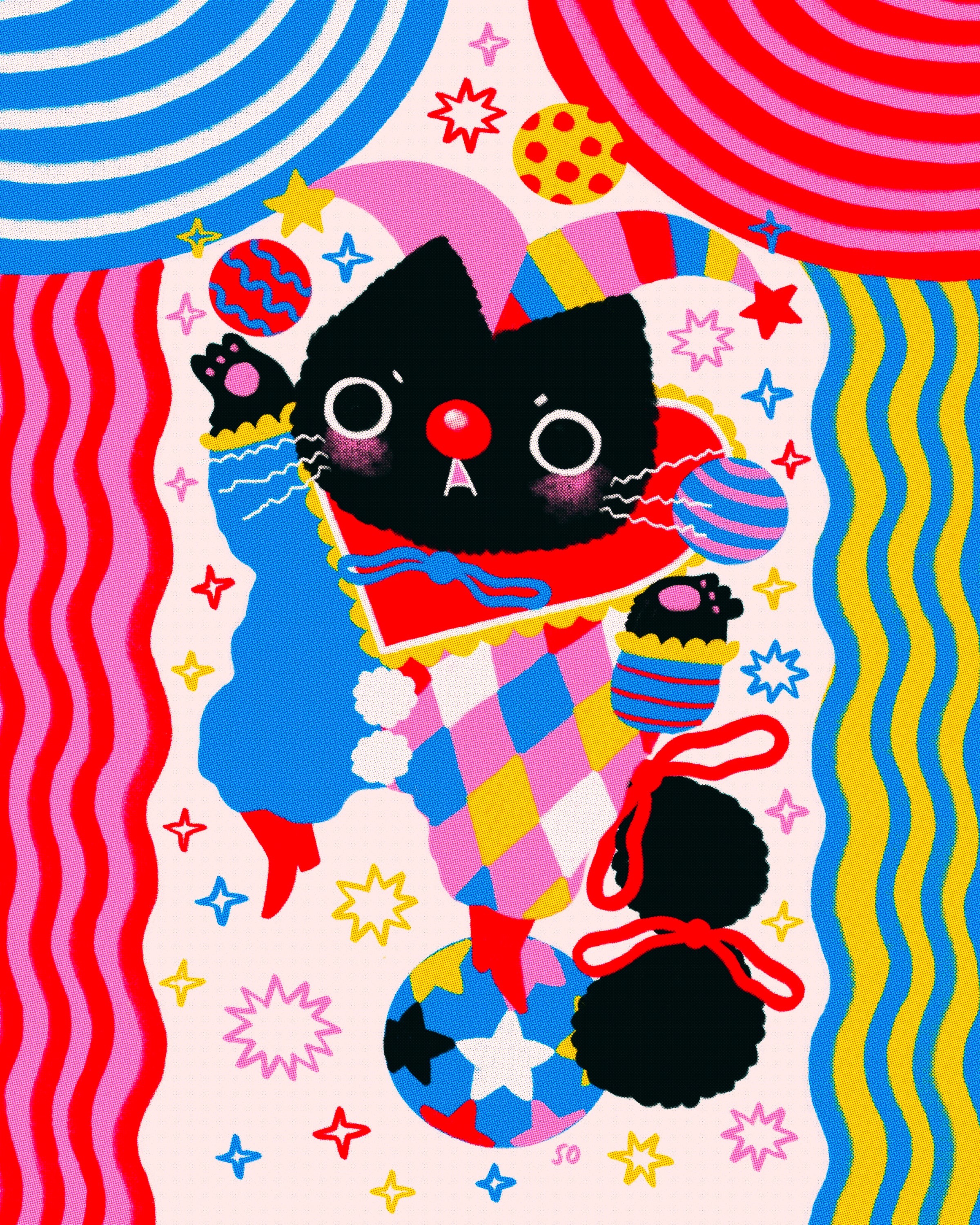 Circus Cat - Print