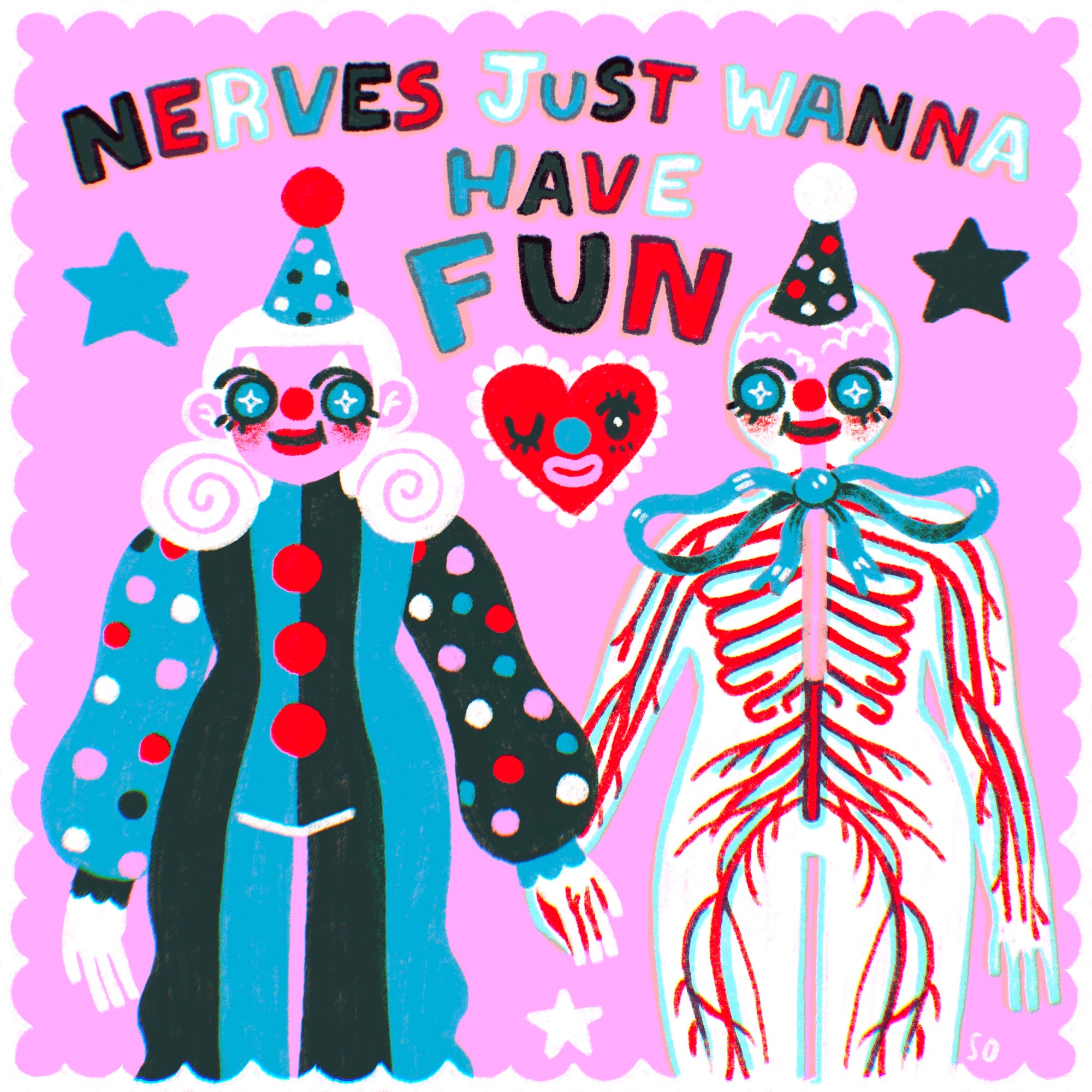 Nerves Just Wanna Have Fun - Print