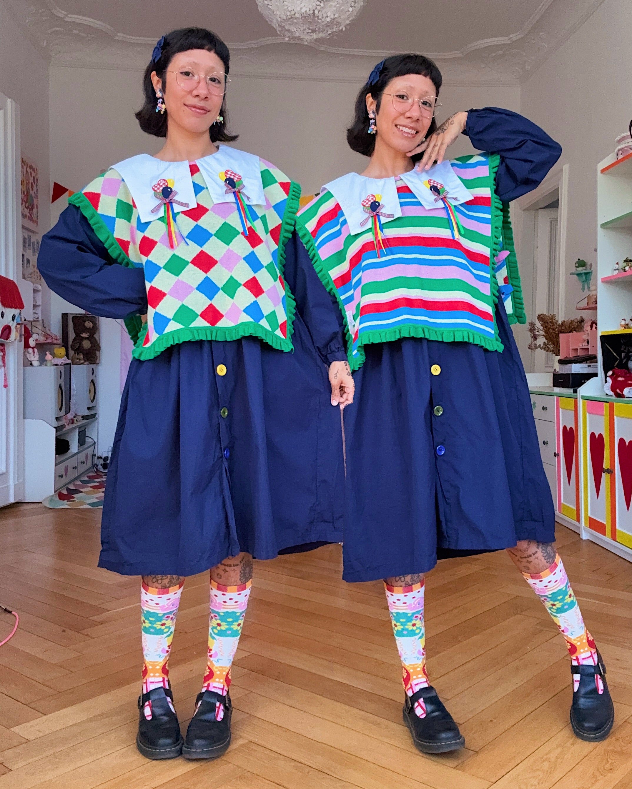 Funfetti Clowncake (4 in 1) Reversible Vest!