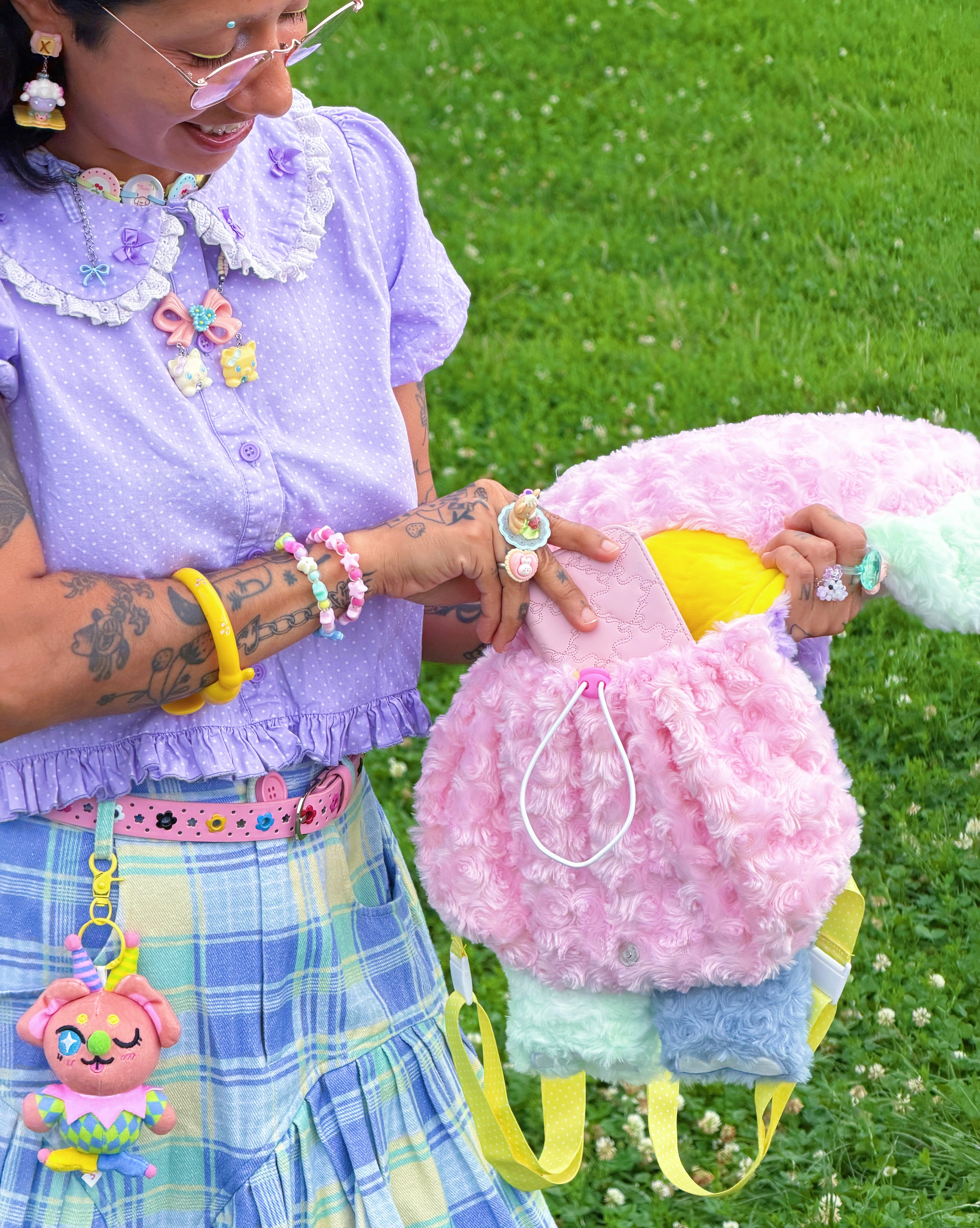 Sweet Elephant Plush Backpack! - GRADE B