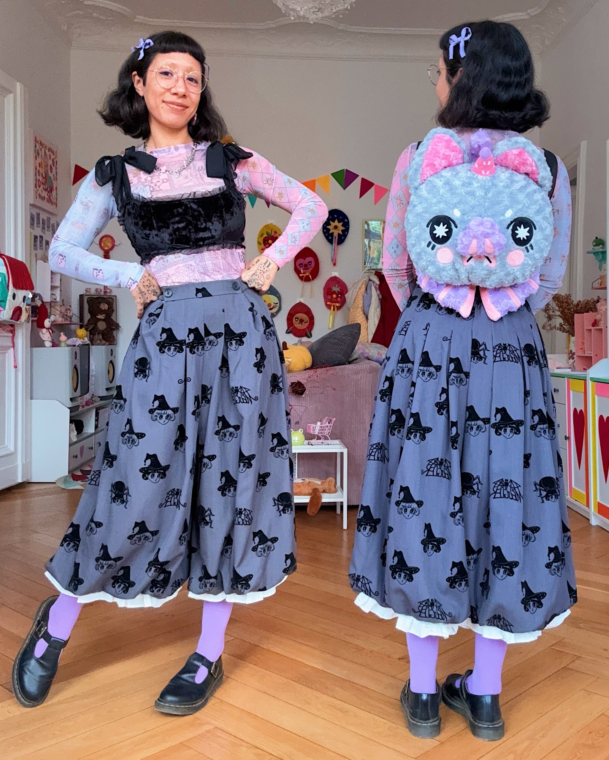 Grumpy Bat Plush Backpack! - GRADE B