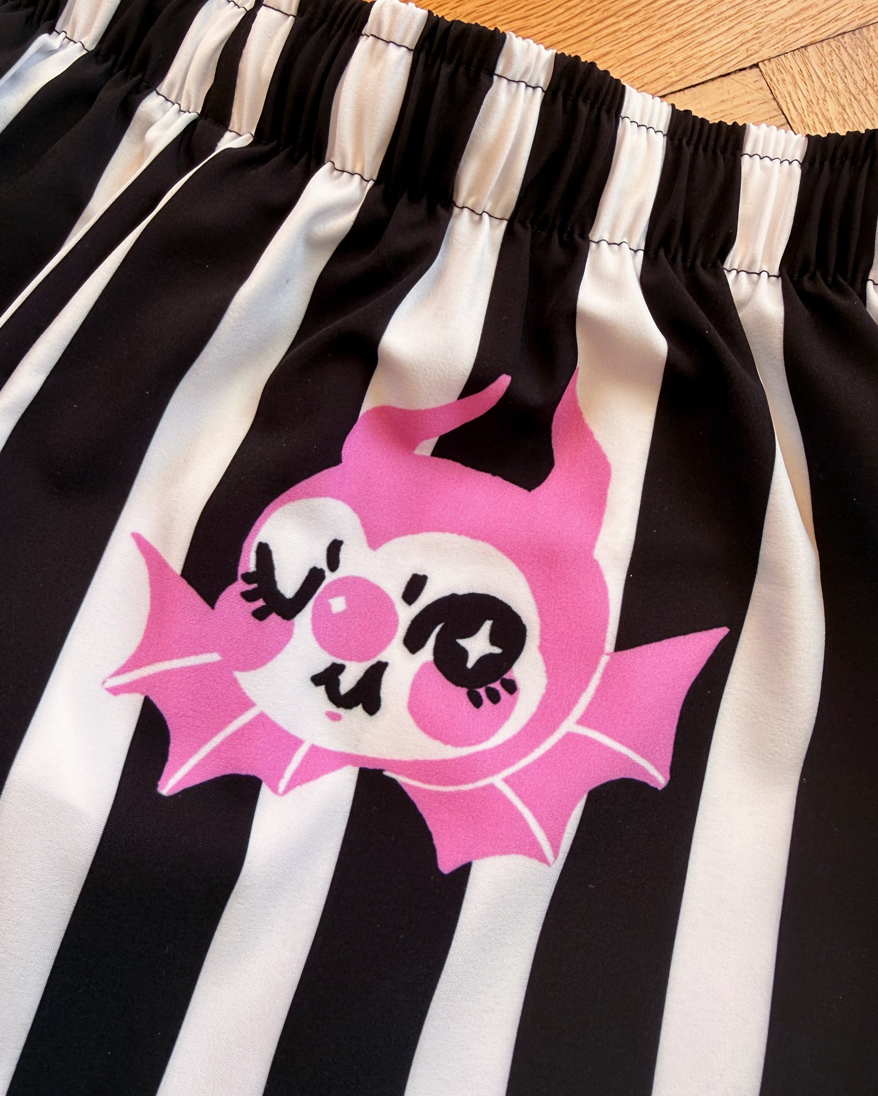 Striped Devil Short Shorts