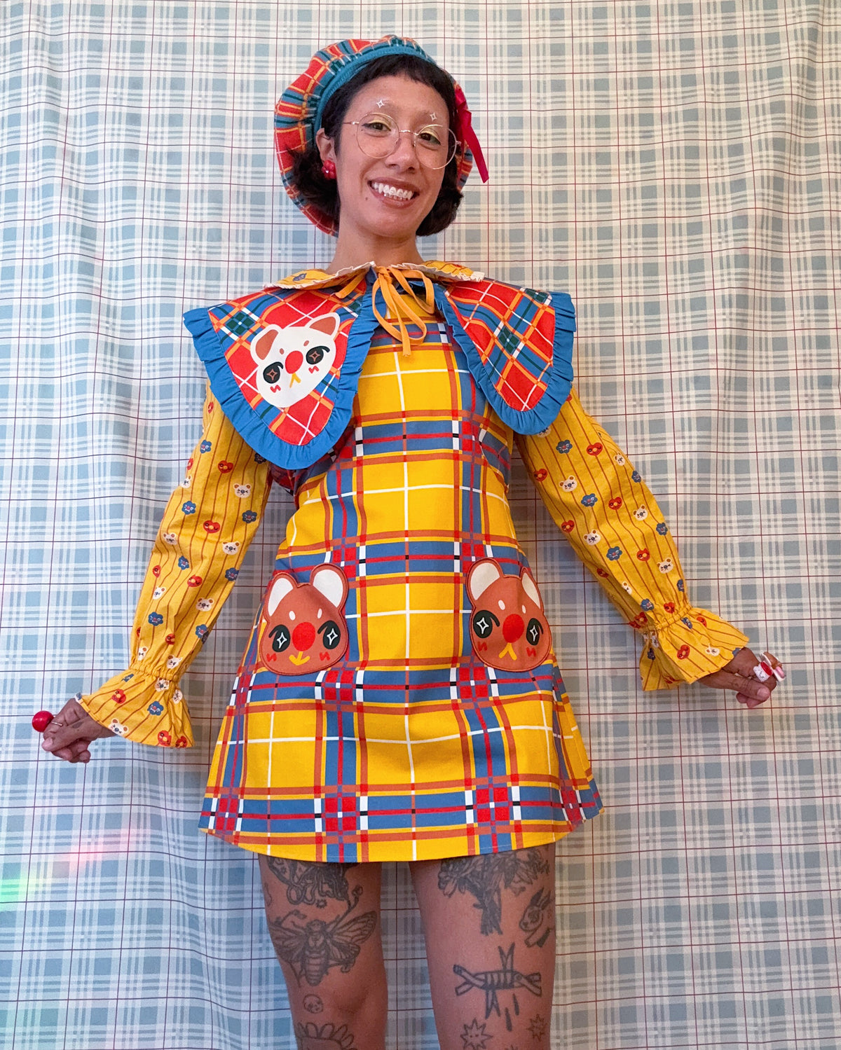 Beary Plaid! Dress
