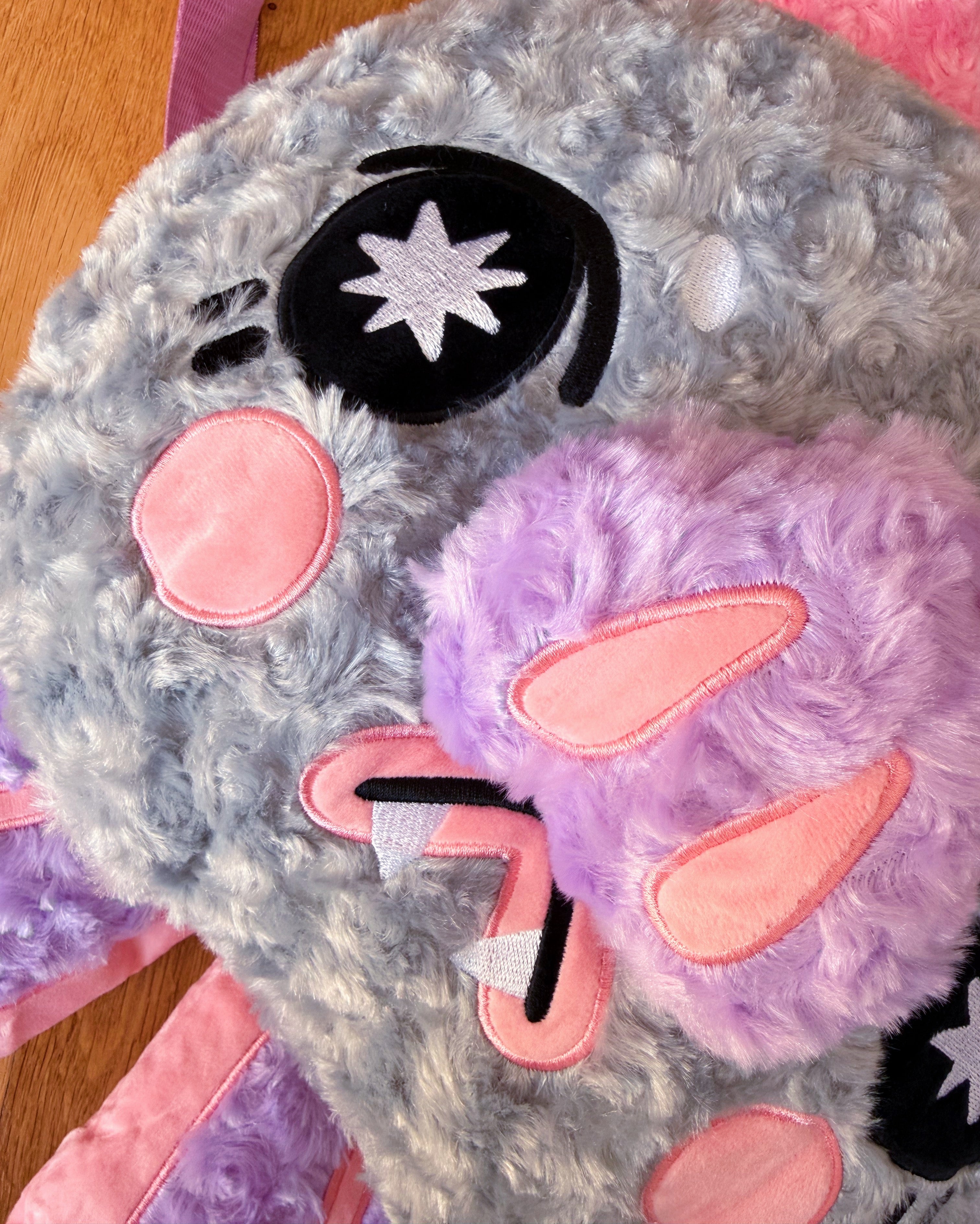 Grumpy Bat Plush Backpack! - GRADE B