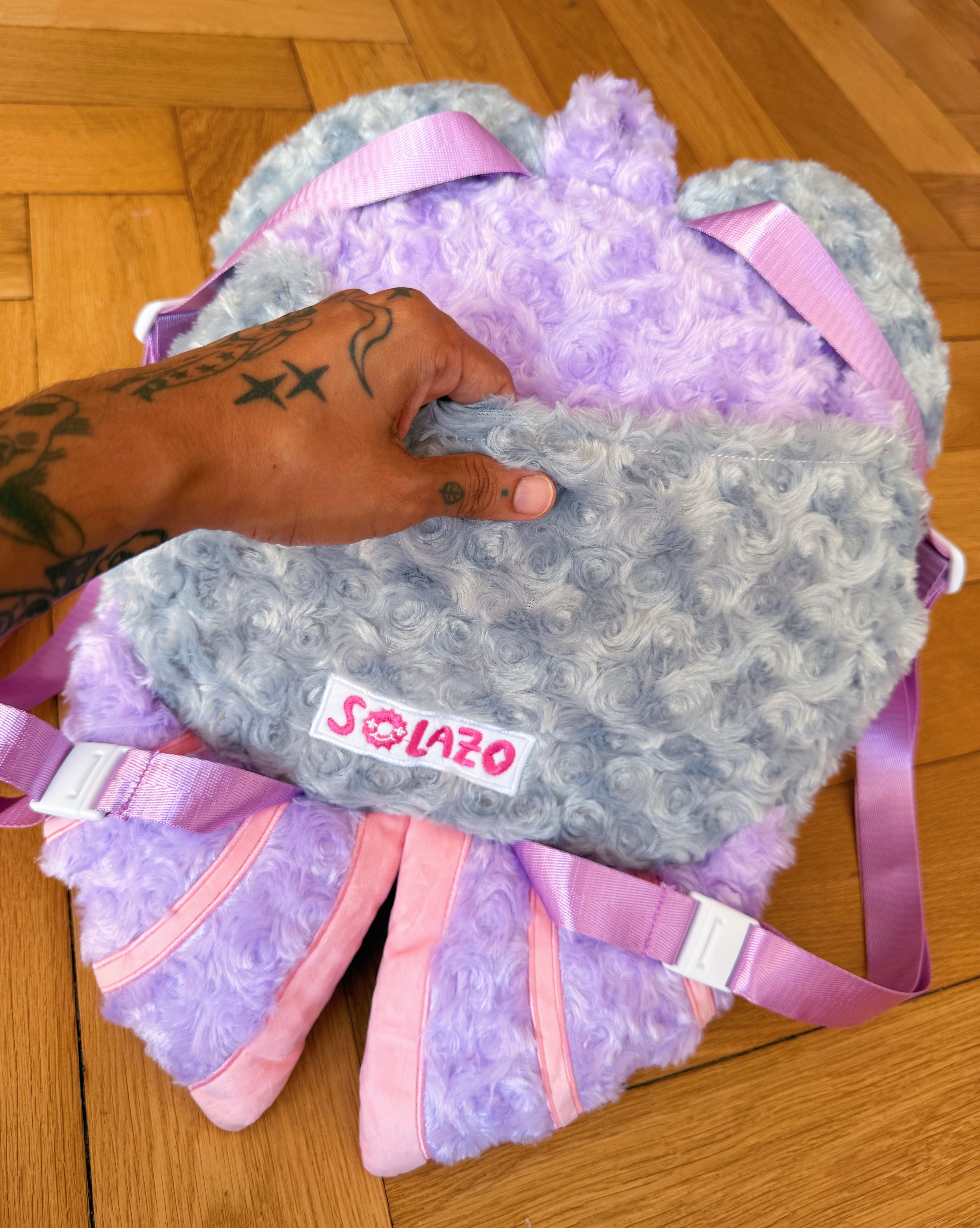 Grumpy Bat Plush Backpack! - GRADE B