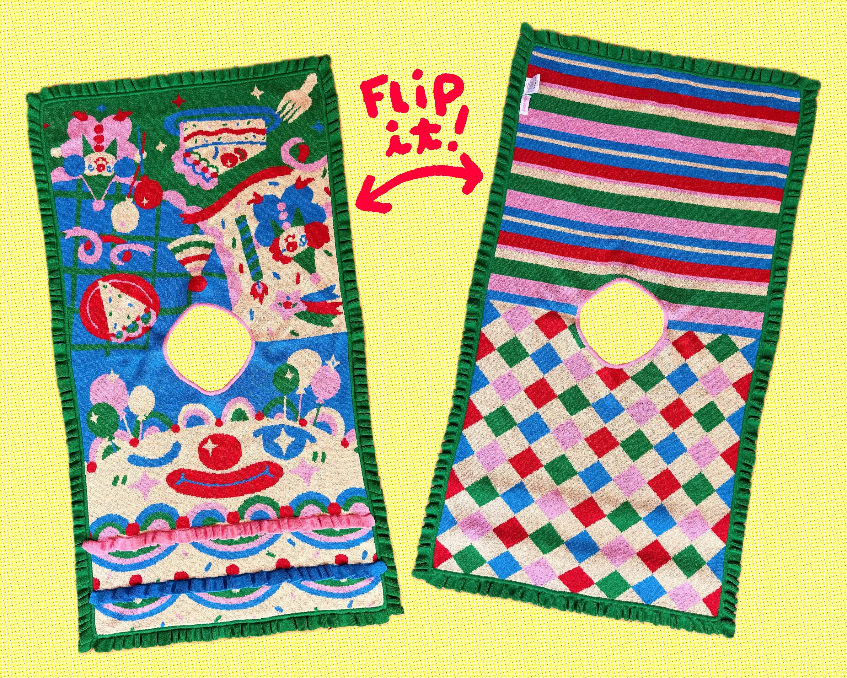Funfetti Clowncake (4 in 1) Reversible Vest!