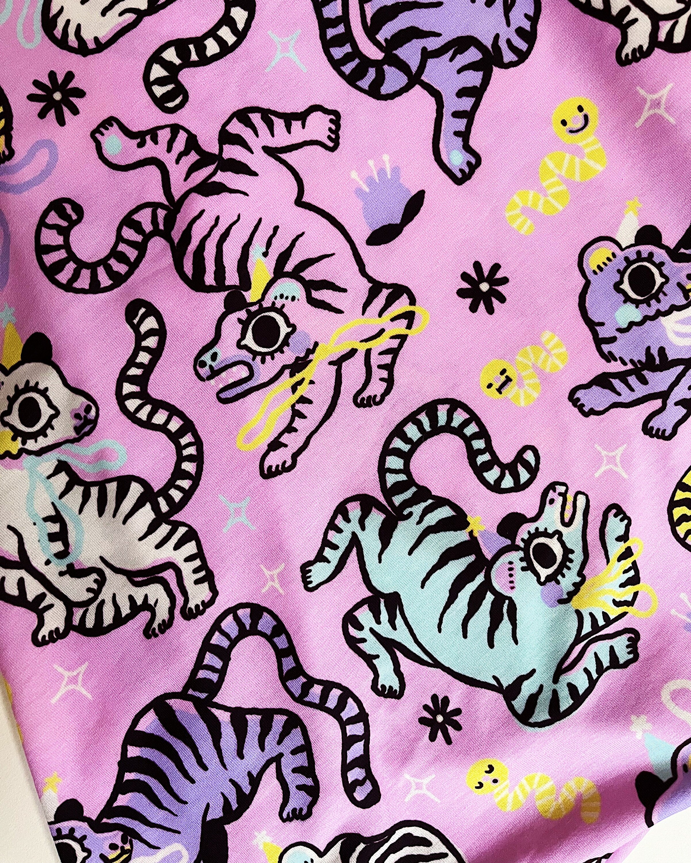 Pastel Tigers Dress