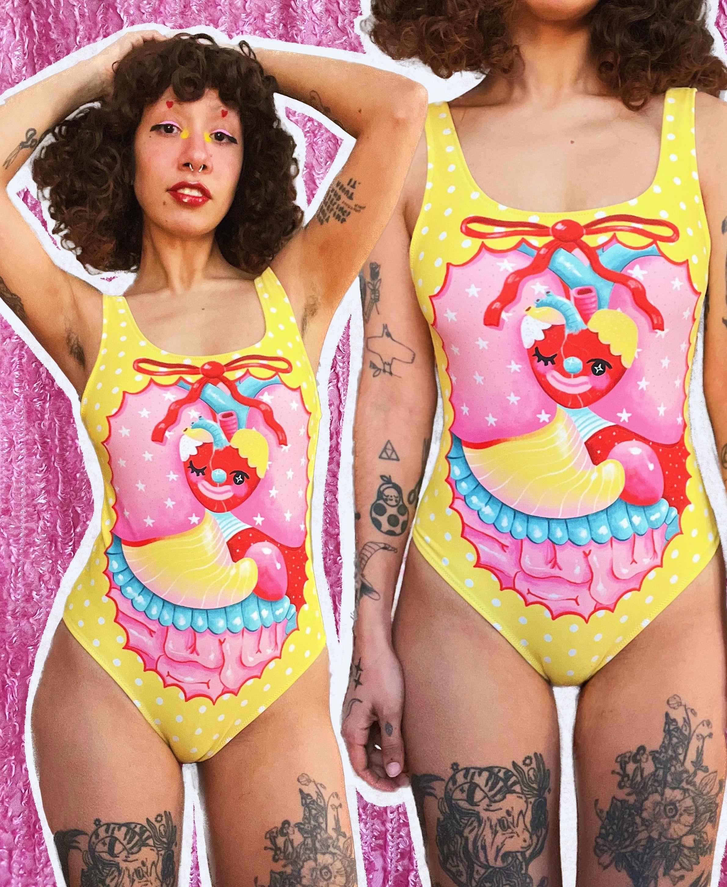 Clown Heart Swimsuit