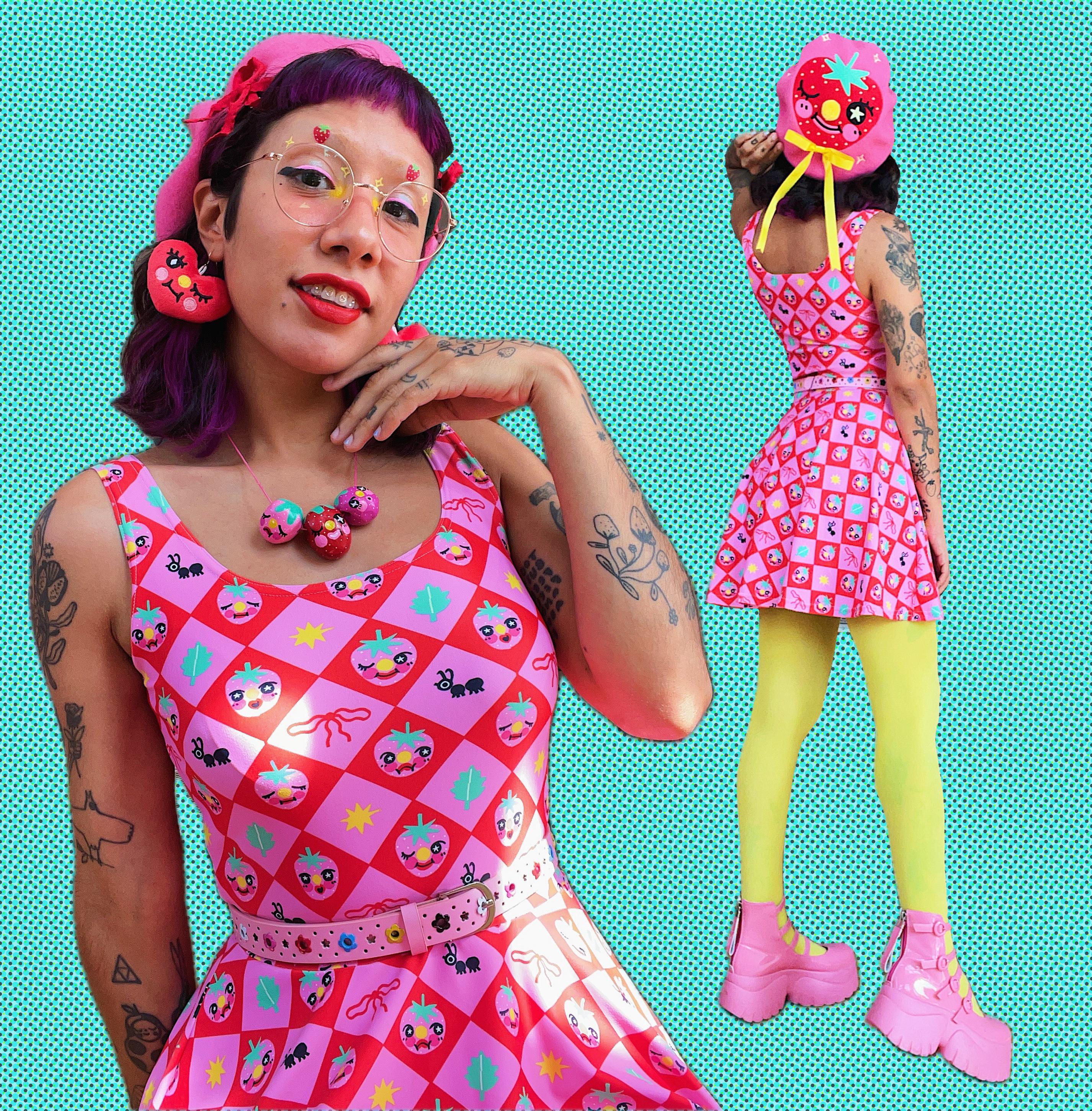 Strawberry - Beret Hat