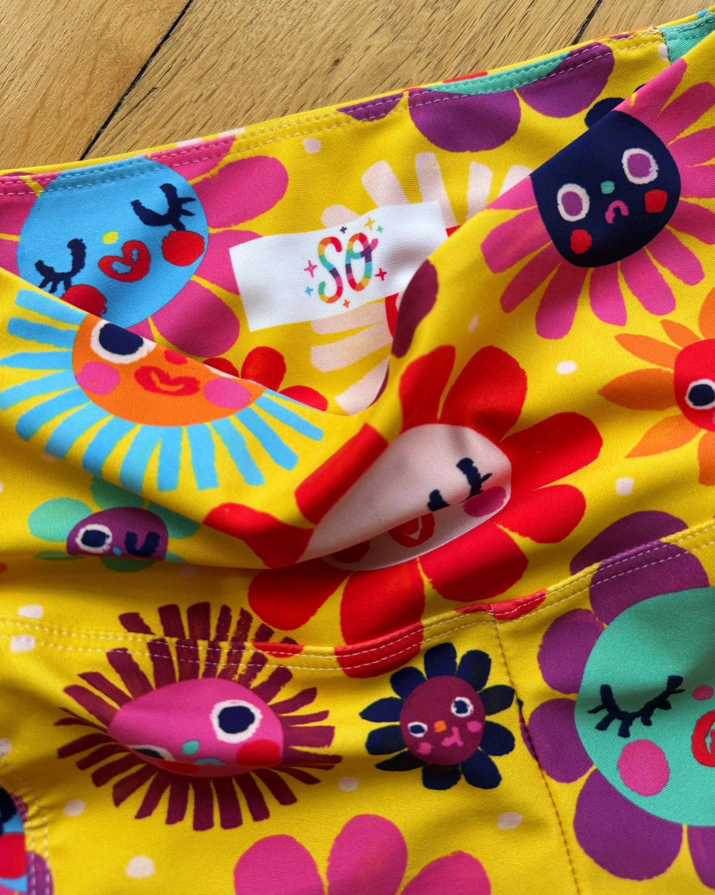 Flower Power - Leggings with pockets