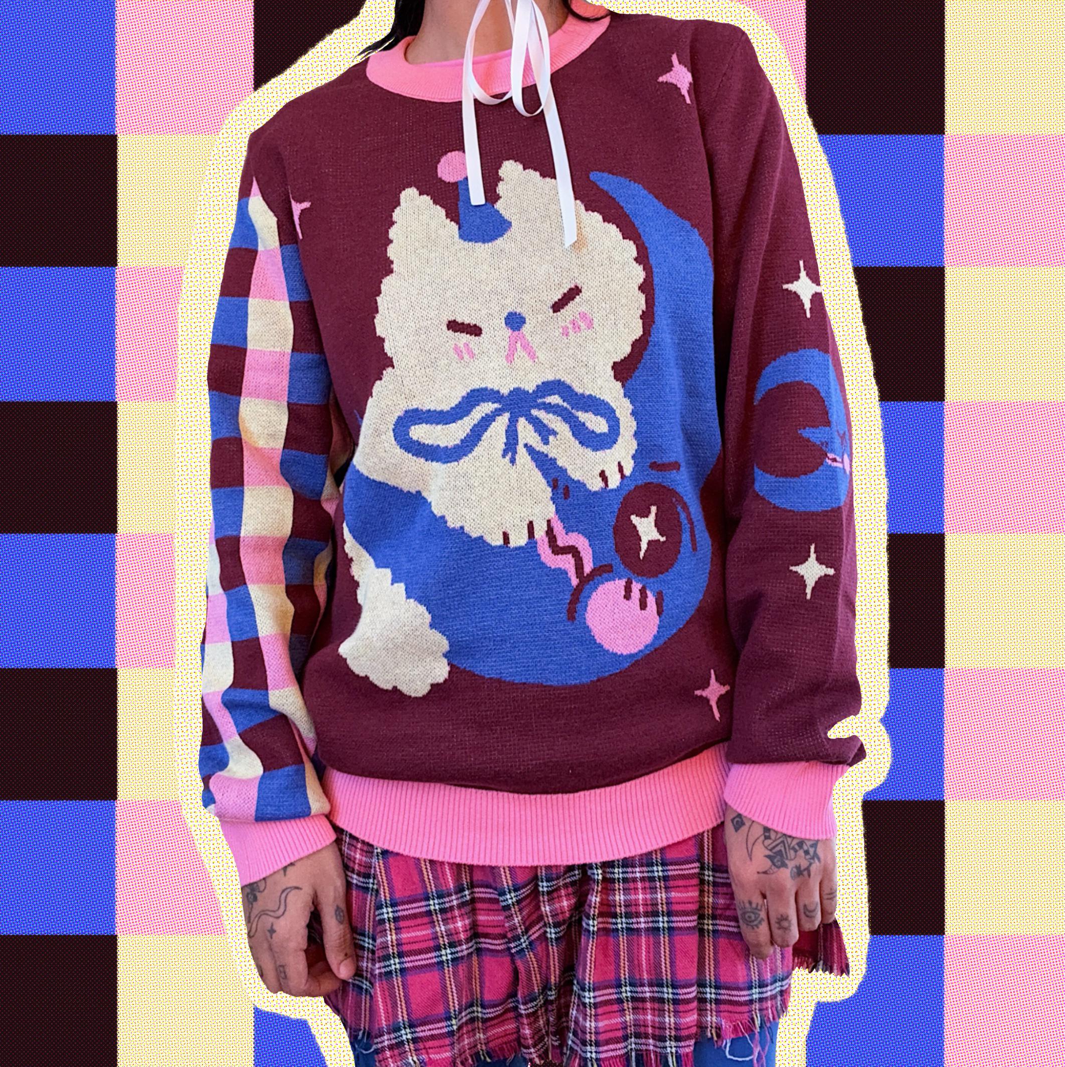 Moon Cat - Knit Sweater