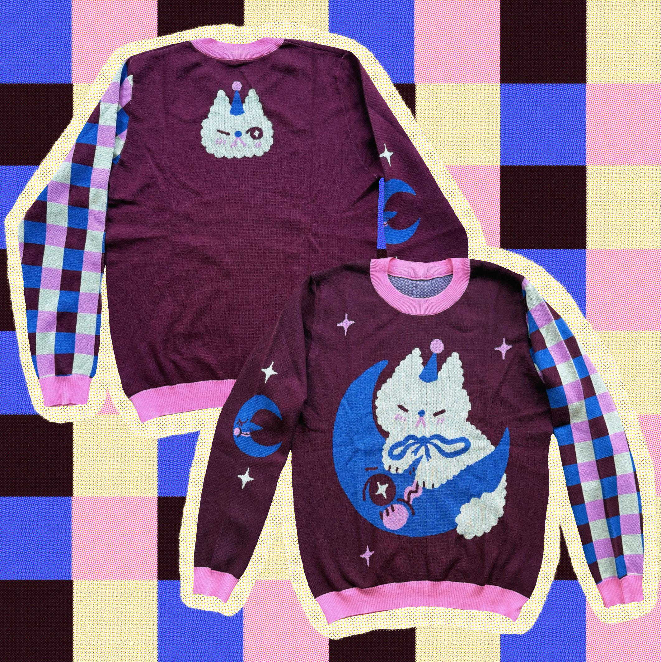 Moon Cat - Knit Sweater