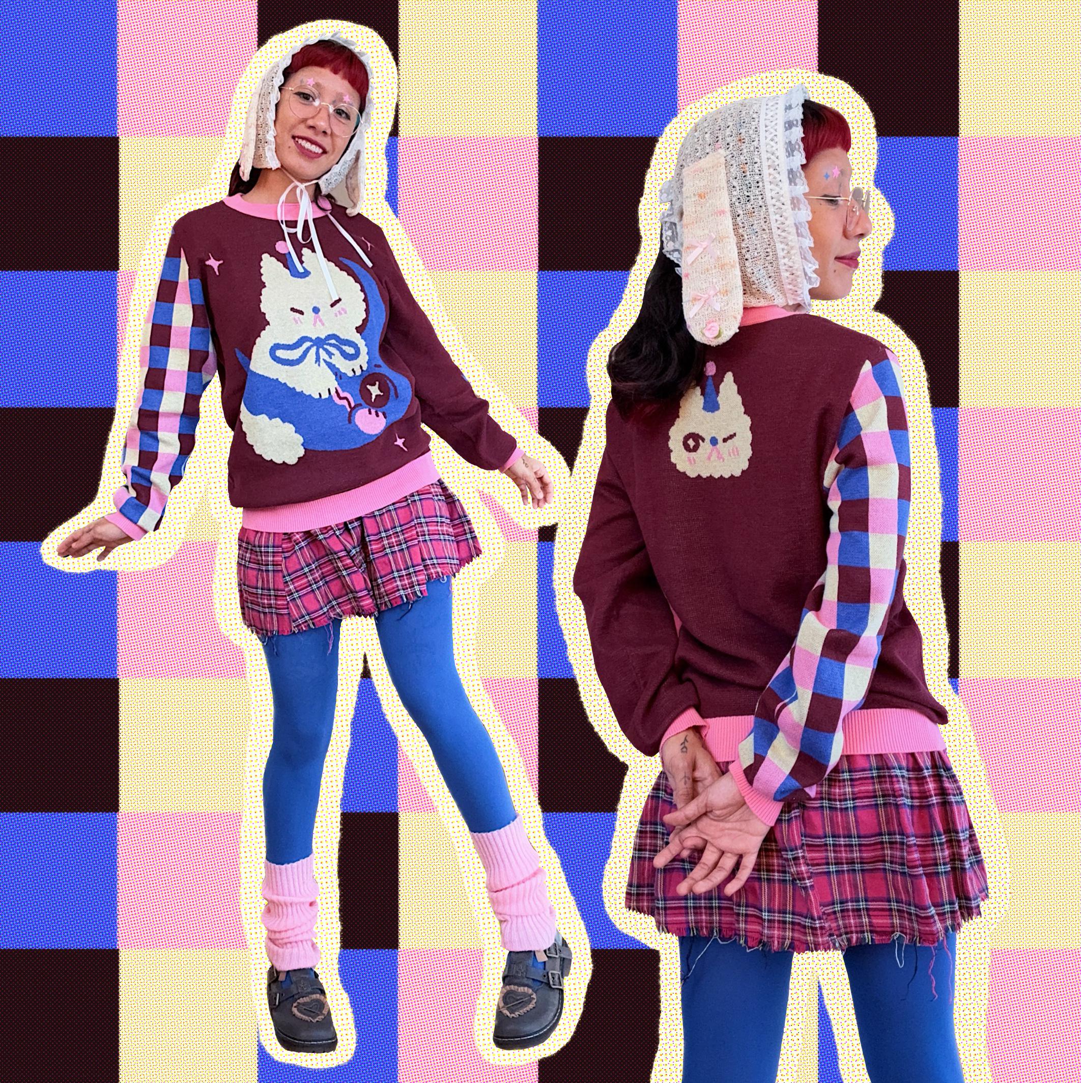 Moon Cat - Knit Sweater