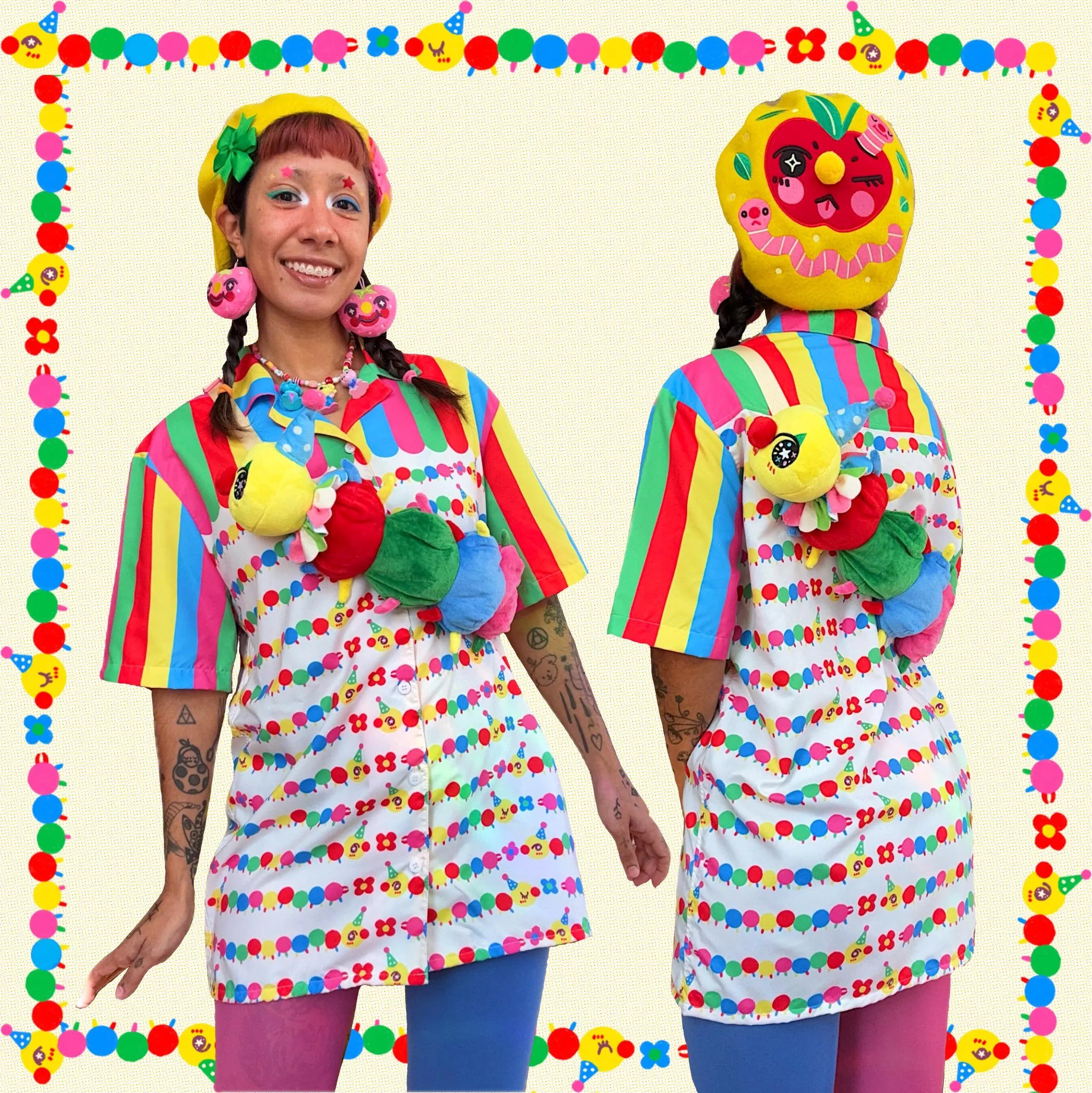 Clown Centipede - Button Shirt