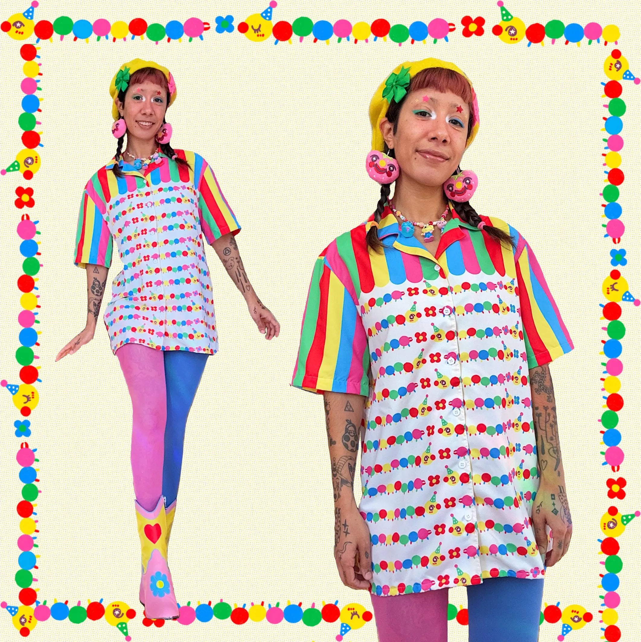 Clown Centipede - Button Shirt