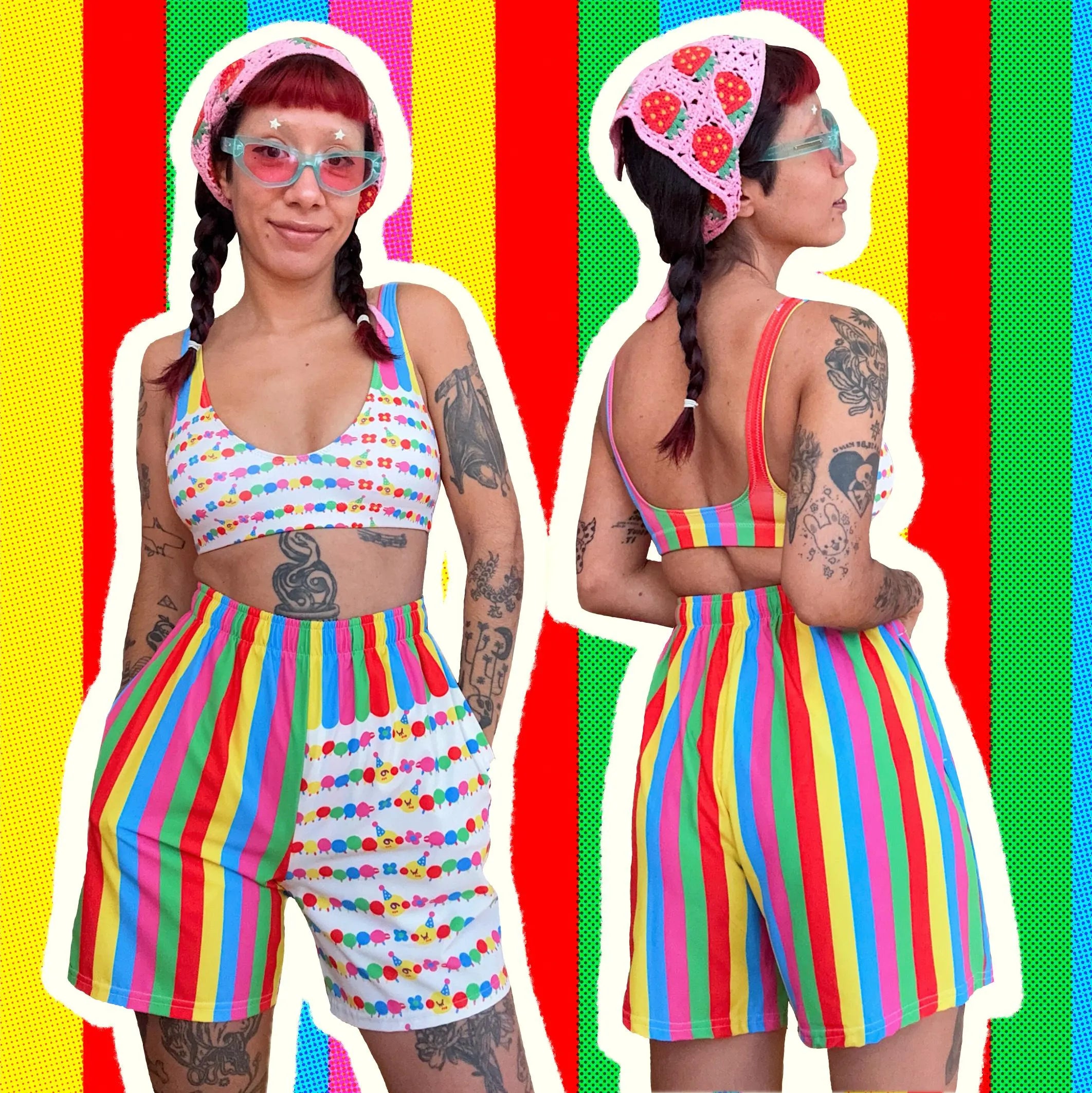 Clown Centipede - Long Shorts