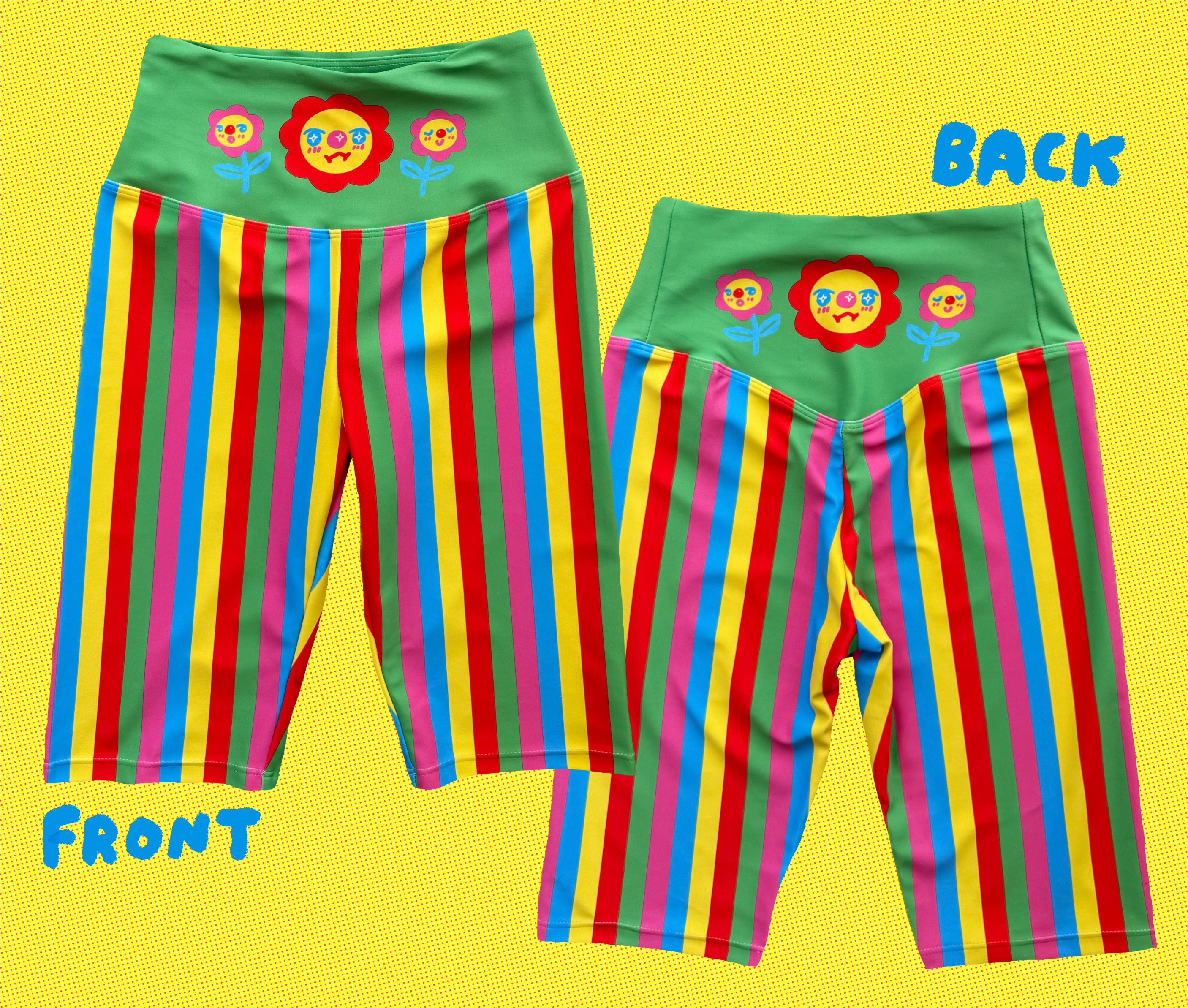 Electric Flower - Biker Shorts